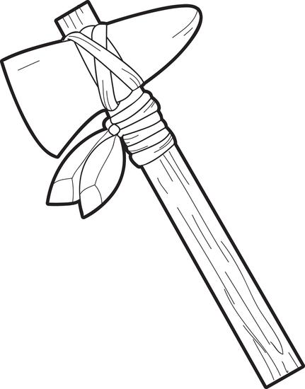 Axe Coloring Pages