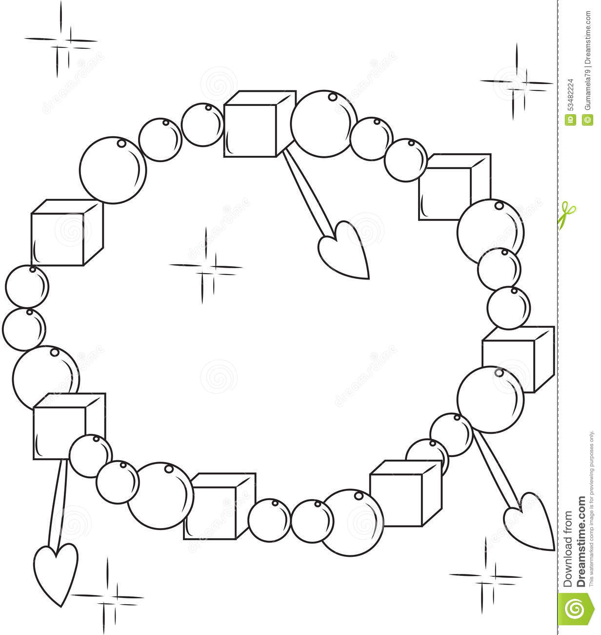 Bracelet Coloring Page Coloring Pages