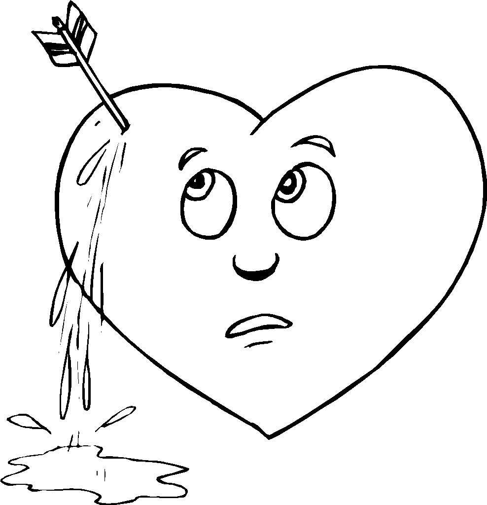Broken Hearts coloring Download Broken Hearts coloring