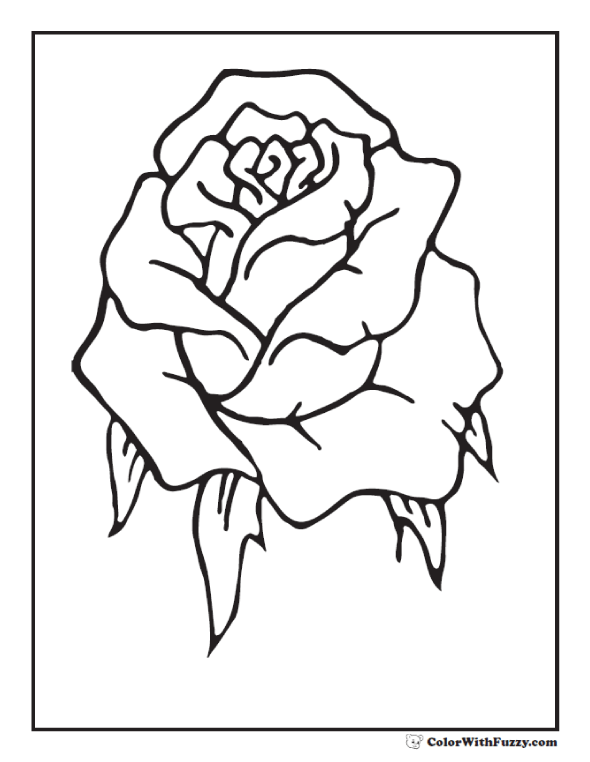 Rosebud coloring, Download Rosebud coloring for free 2019