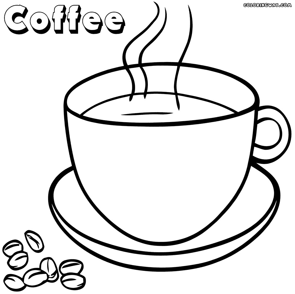Coffee coloring, Download Coffee coloring for free 2019