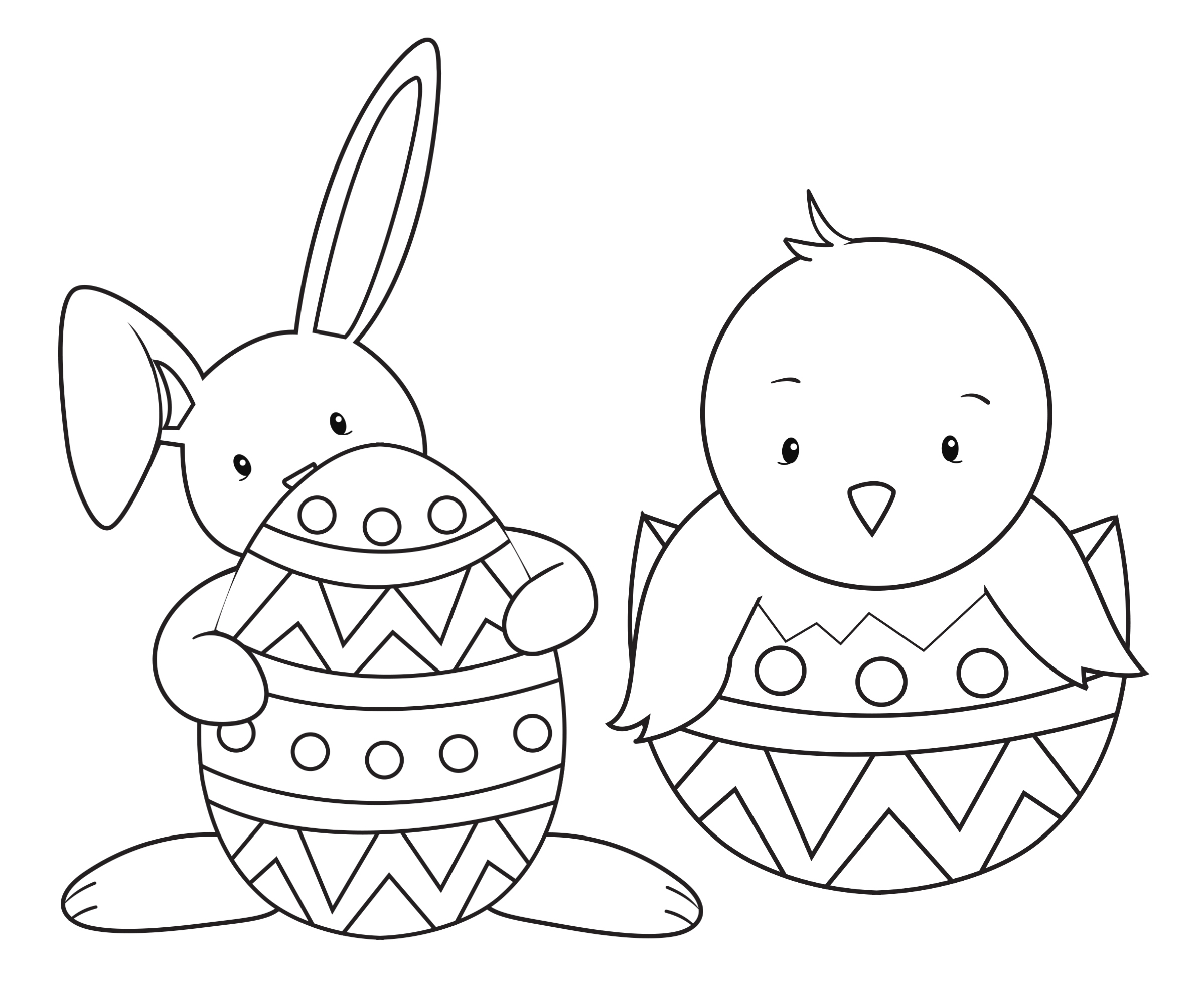Cute and Fun Easter Coloring Pages
