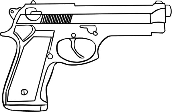 Pistol coloring, Download Pistol coloring for free 2019