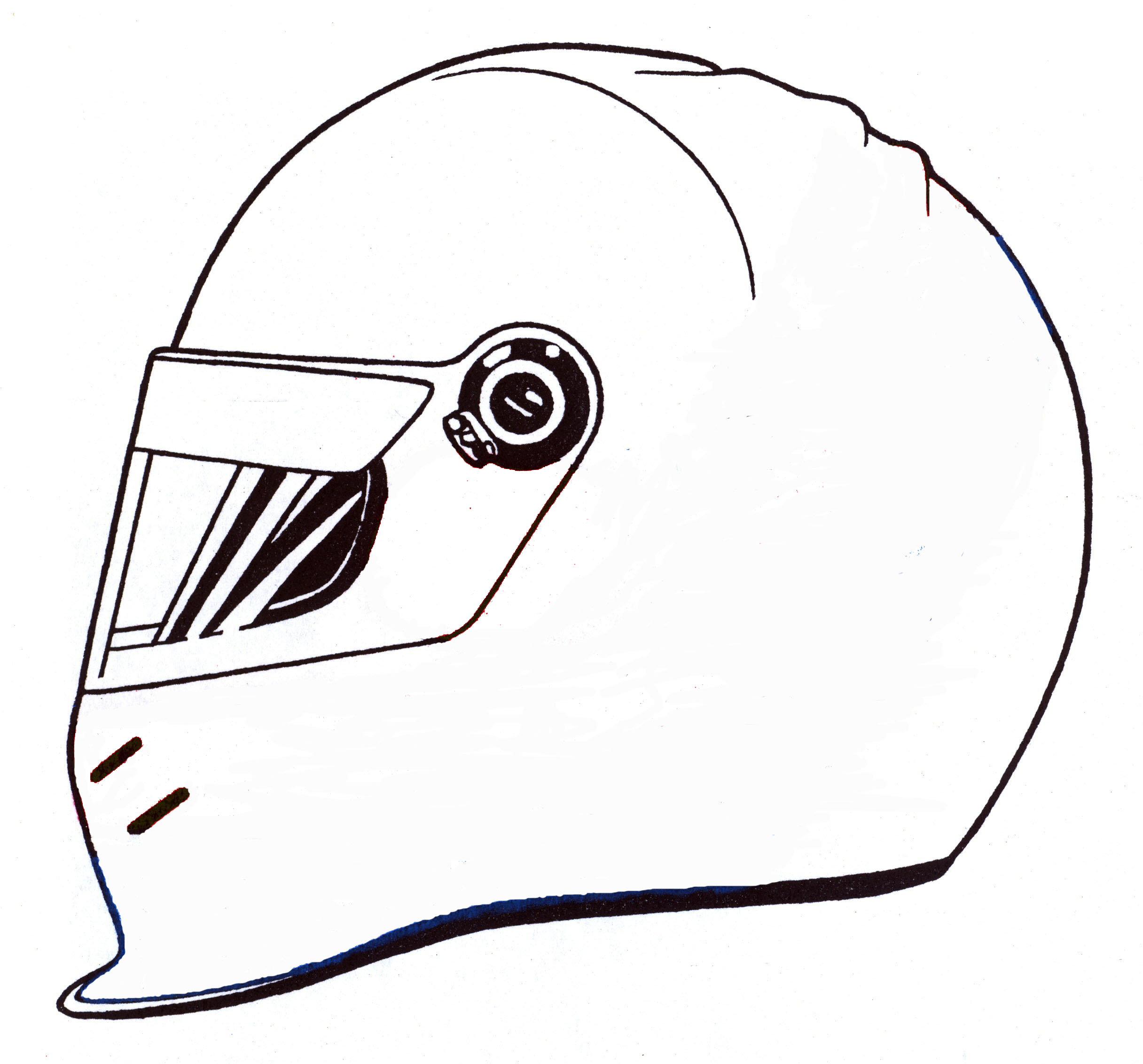 helmet coloring page