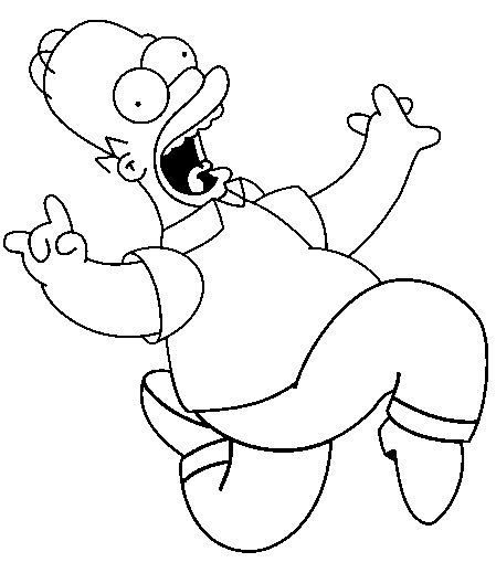 homer simpson coloring download homer simpson coloring
