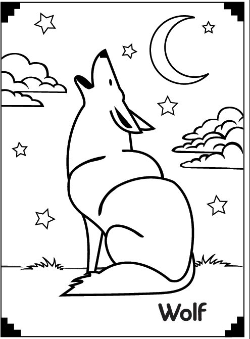 Howling Wolf coloring, Download Howling Wolf coloring for ...