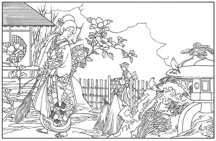 Japanese coloring, Download Japanese coloring for free 2019