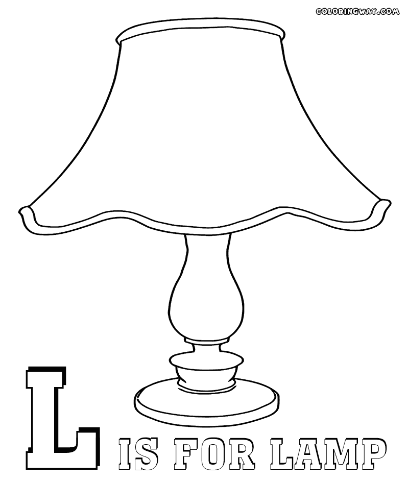 Lamp coloring, Download Lamp coloring for free 2019