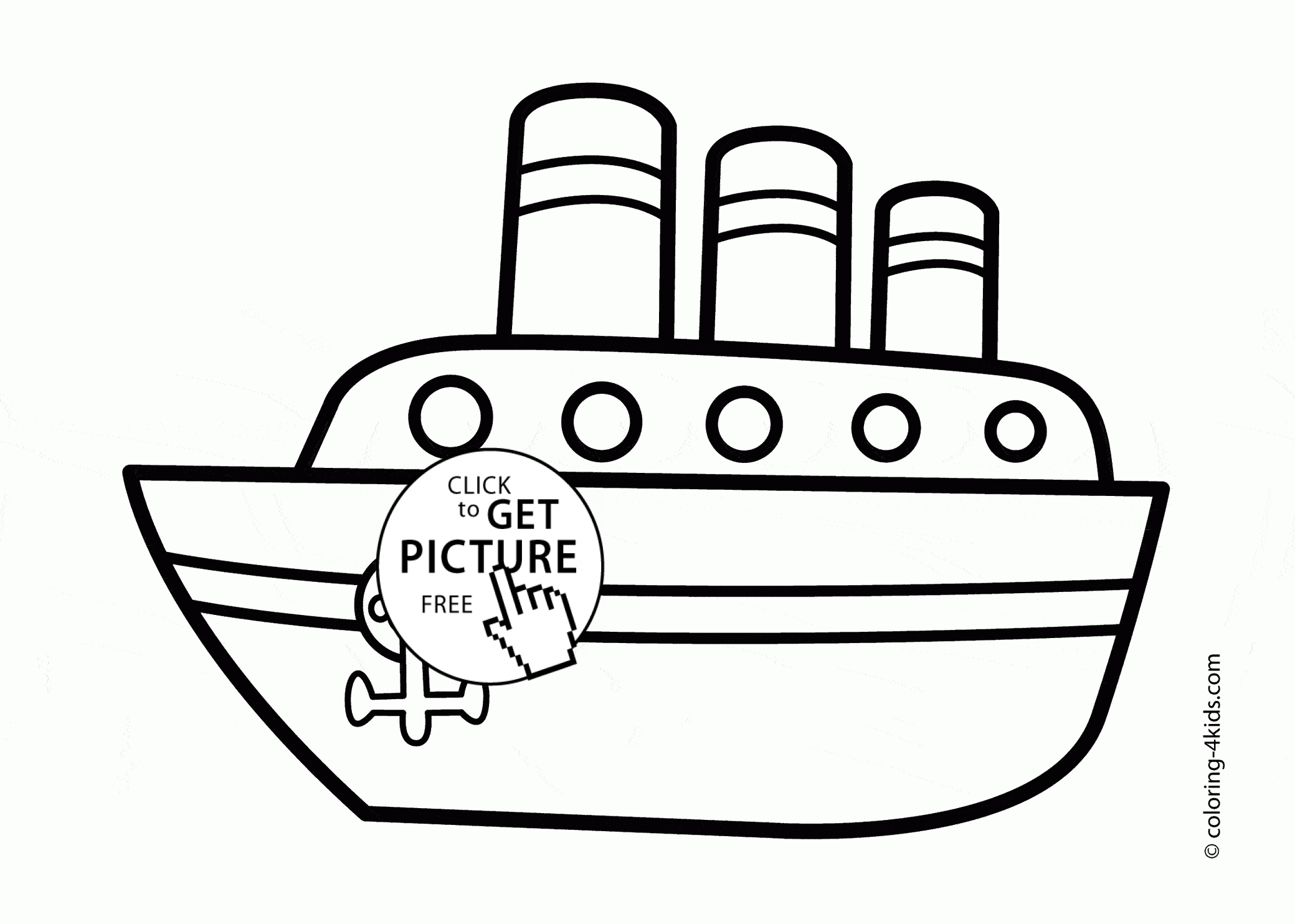 Ship Coloring Pages Drawing Printable Ships Titanic Shipwreck Britannic