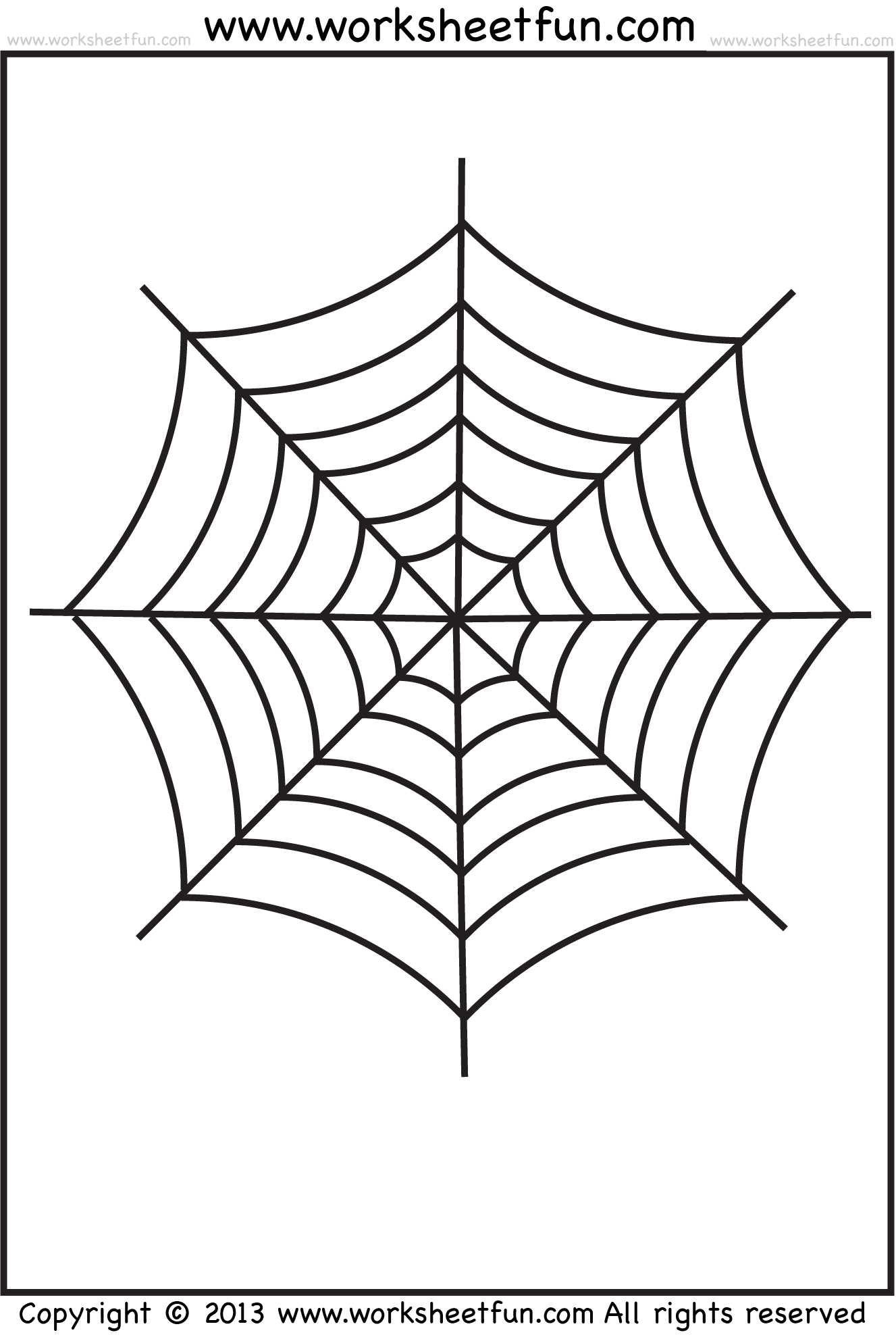Spider Web Coloring Download Spider Web Coloring