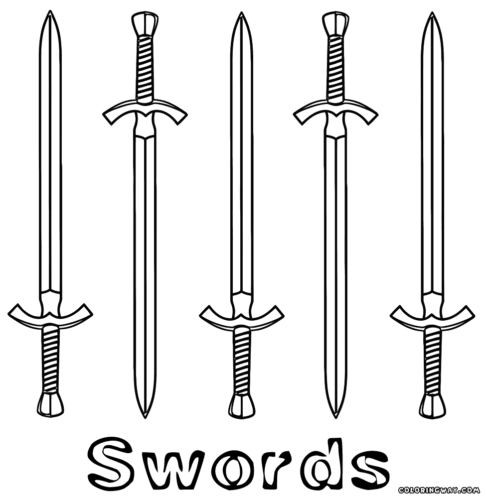 Sword coloring, Download Sword coloring for free 2019