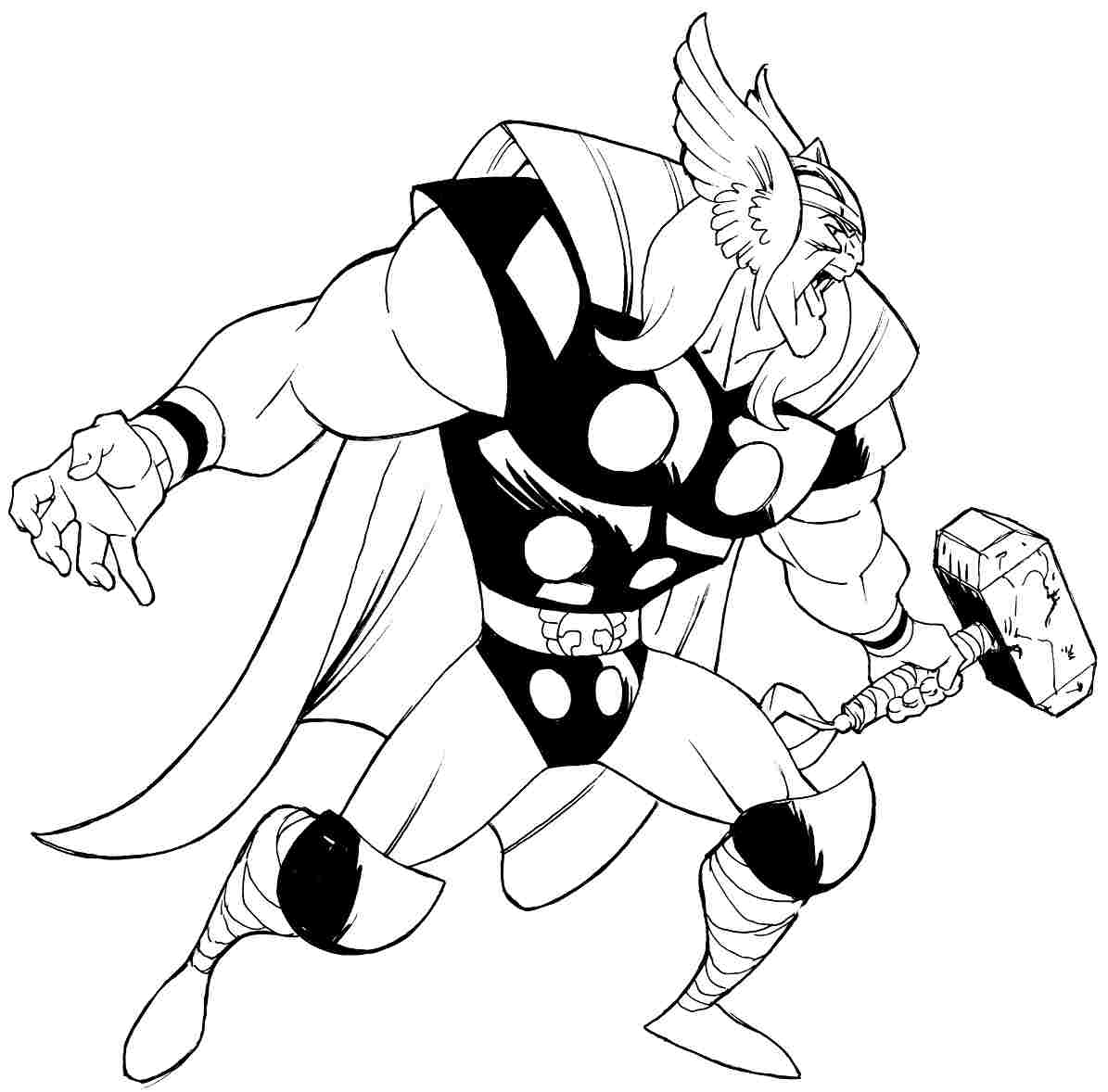 Thor coloring, Download Thor coloring for free 2019