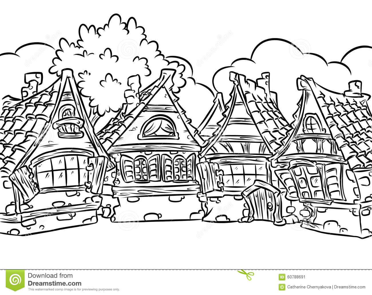 Village coloring, Download Village coloring for free 2019