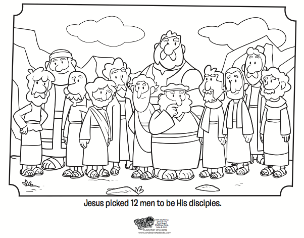 12 Apostles coloring #19, Download drawings