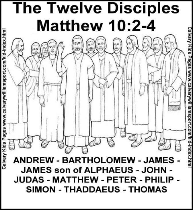 12 Apostles coloring #14, Download drawings