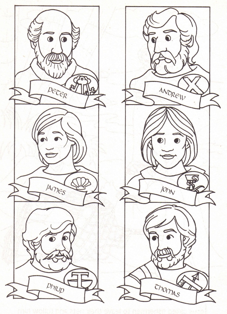 The Twelve Apostles coloring #19, Download drawings