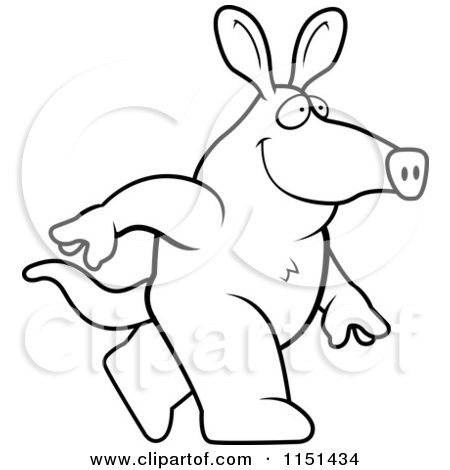 Aardvark coloring #9, Download drawings