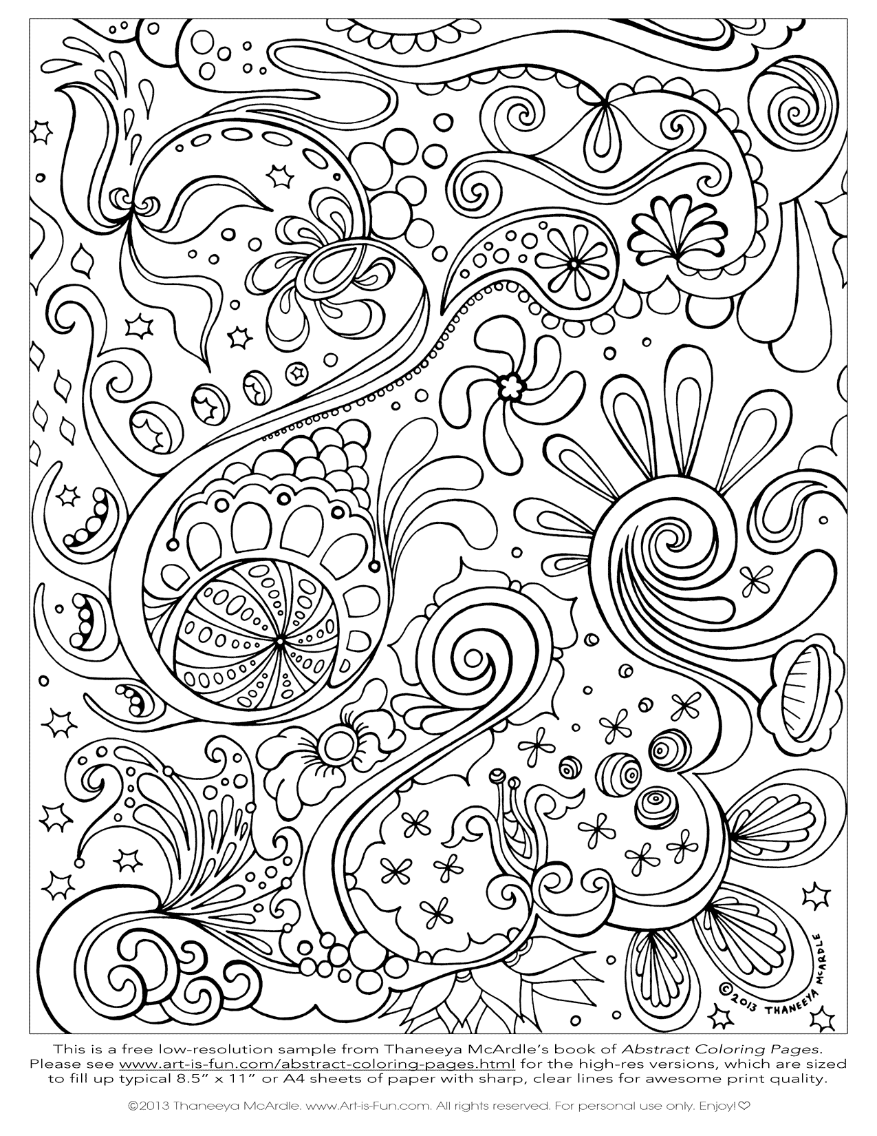 Abstract coloring #7, Download drawings