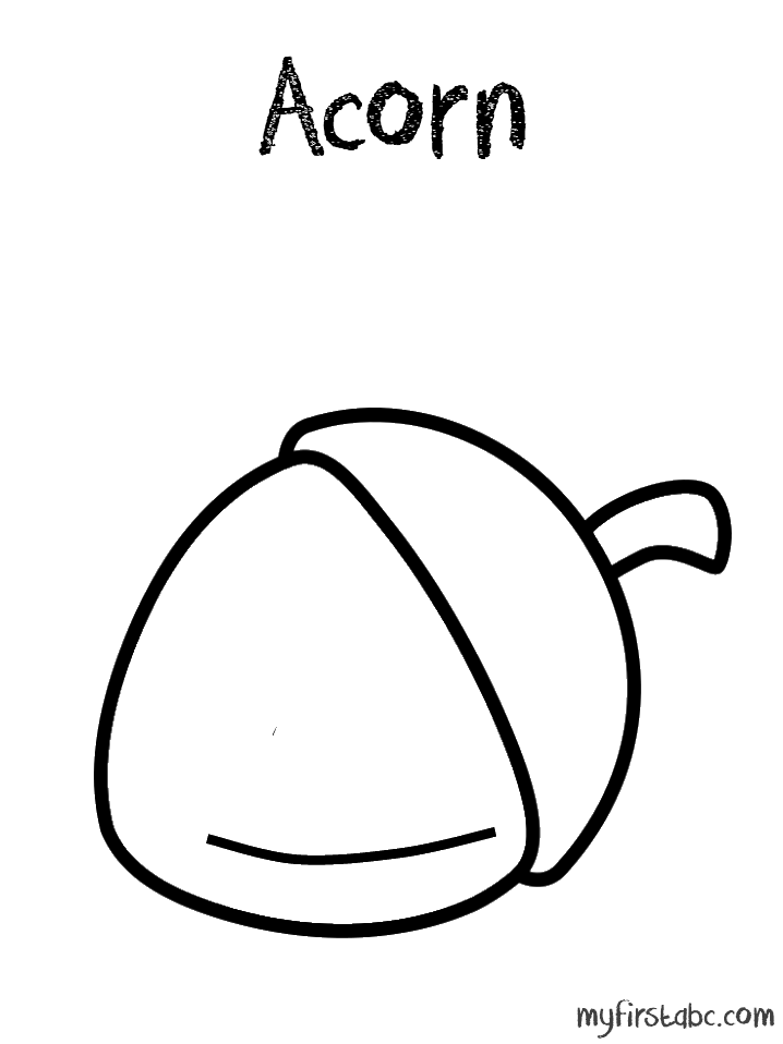 Acorn coloring #10, Download drawings