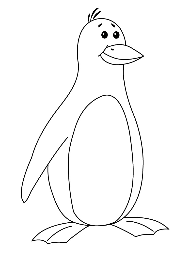Emperor Penguin coloring #2, Download drawings