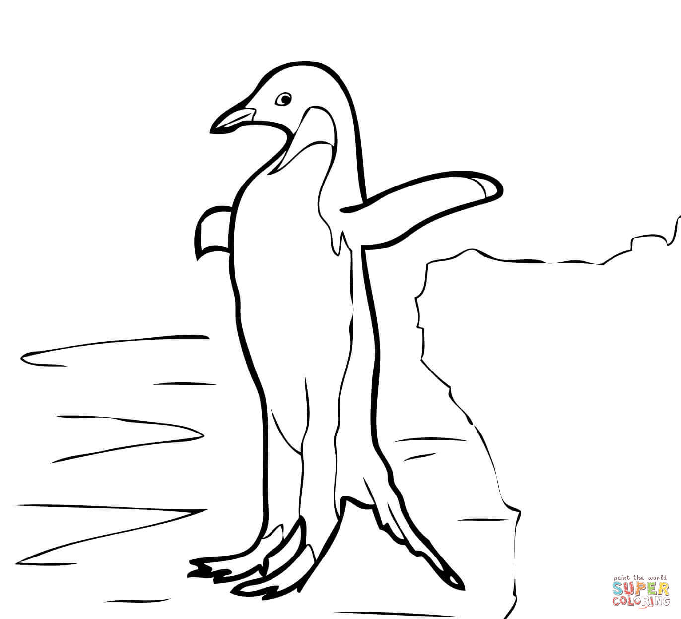 Adelie Penguin coloring #11, Download drawings