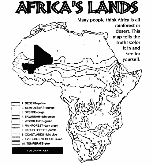Africa coloring #8, Download drawings