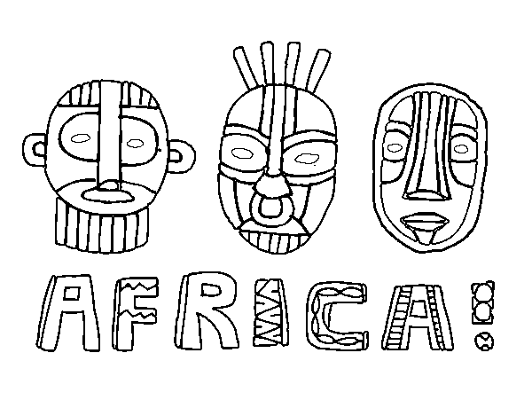Africa coloring #11, Download drawings