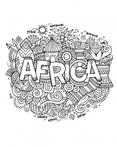 Africa coloring #17, Download drawings