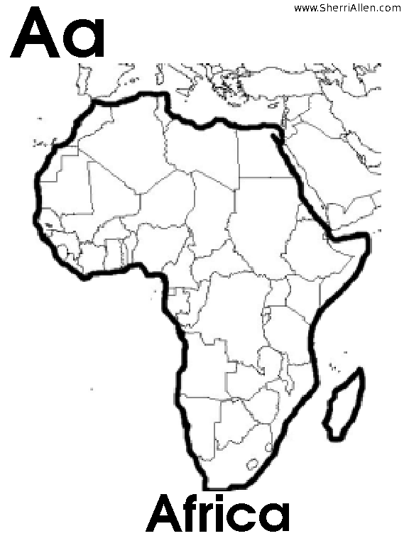 Africa coloring #3, Download drawings
