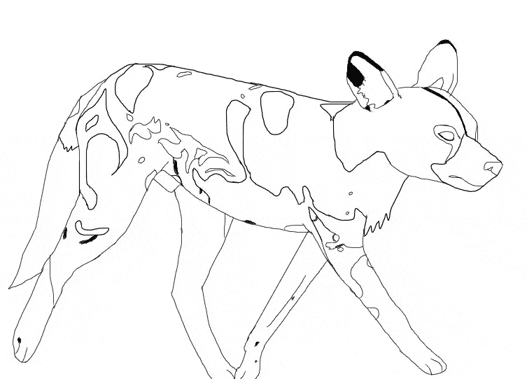 Wild Dog coloring #5, Download drawings