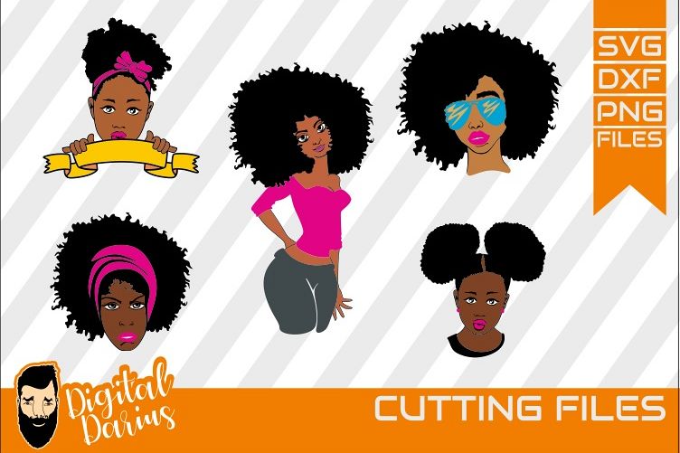 afro girl svg #451, Download drawings