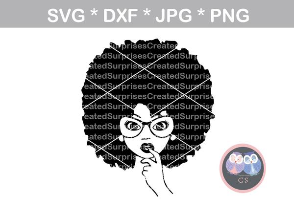 afro girl svg #432, Download drawings
