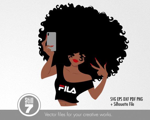 afro girl svg #437, Download drawings