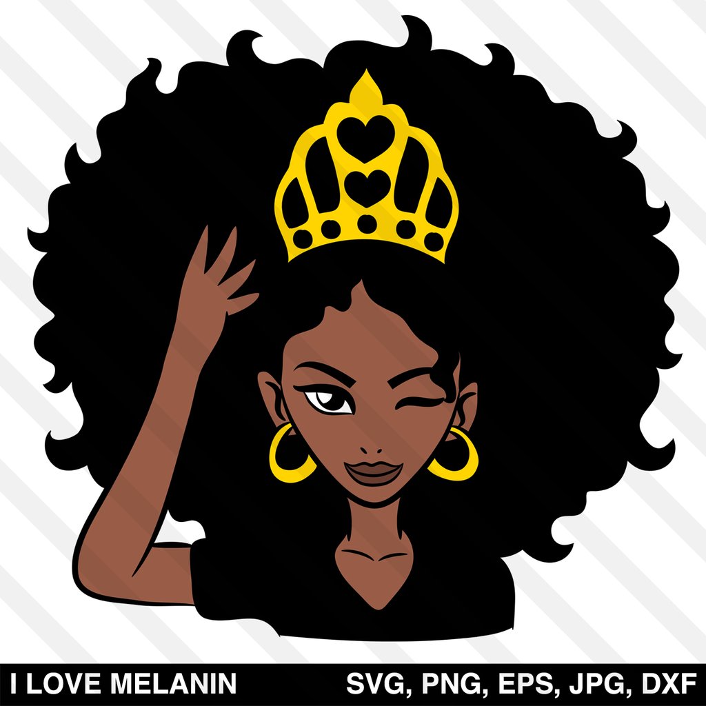 afro girl svg #449, Download drawings