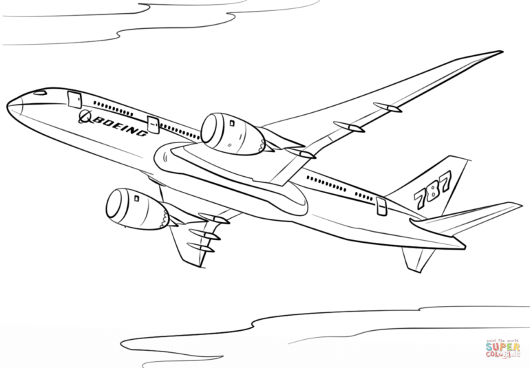 Airbus coloring #18, Download drawings