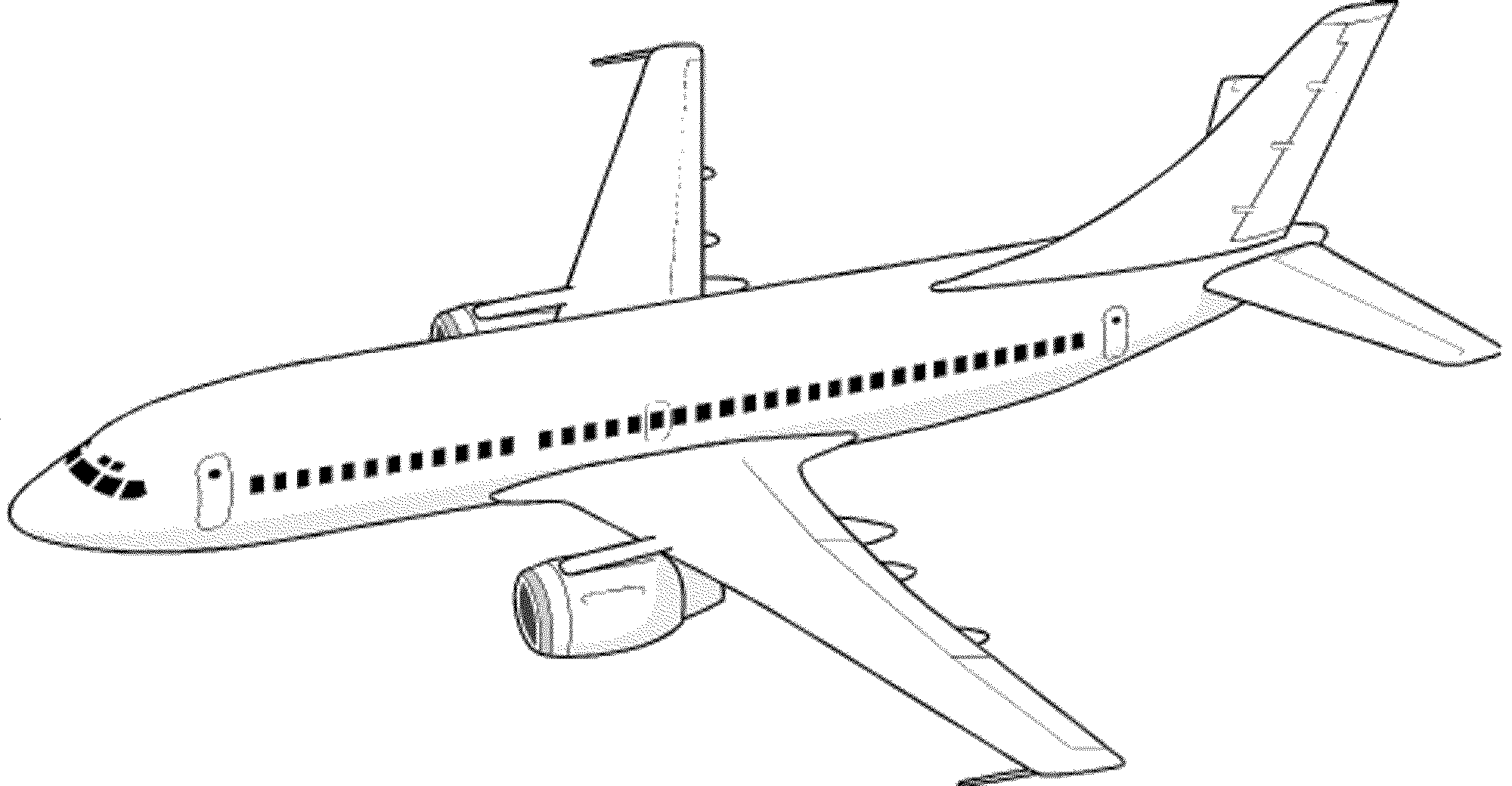Aircraft coloring #4, Download drawings