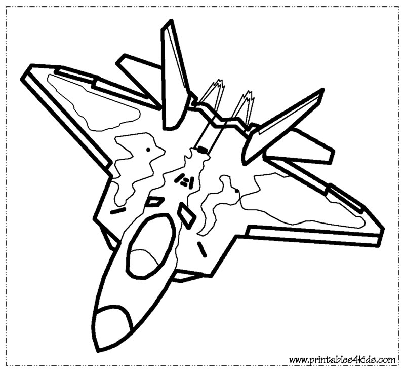 Aircraft coloring #5, Download drawings