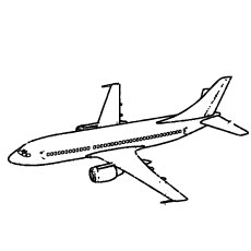 Airplane coloring #9, Download drawings