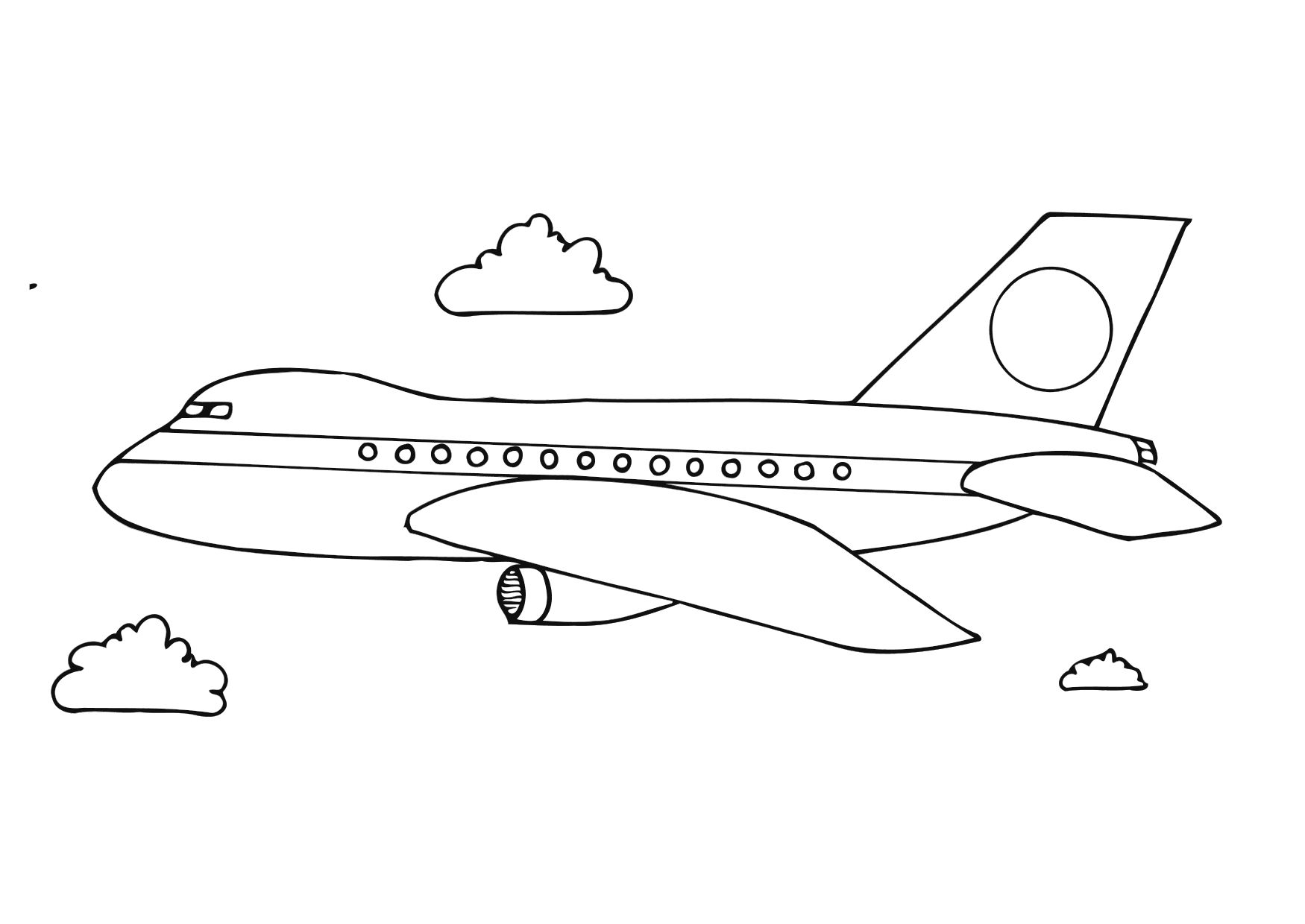 Airplane coloring #10, Download drawings