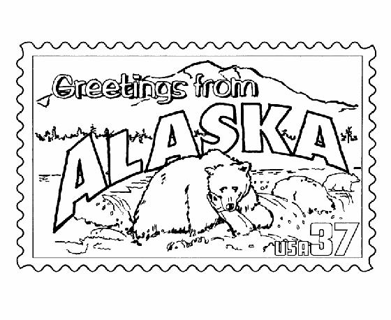 Alaska coloring #1, Download drawings