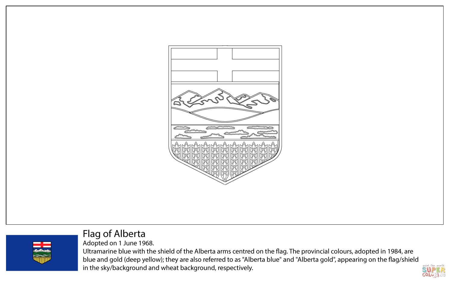 Alberta coloring #6, Download drawings