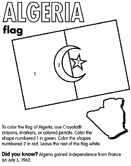 Algeria coloring #16, Download drawings