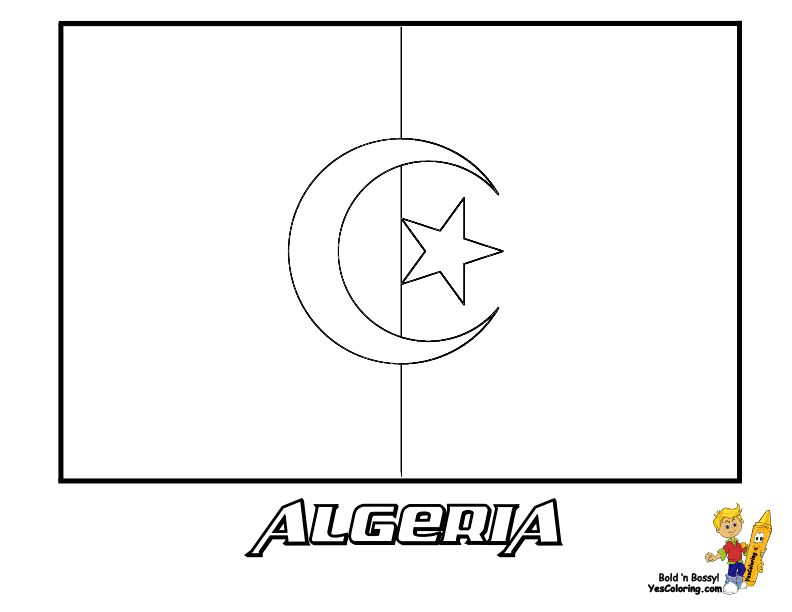 Algeria coloring #19, Download drawings