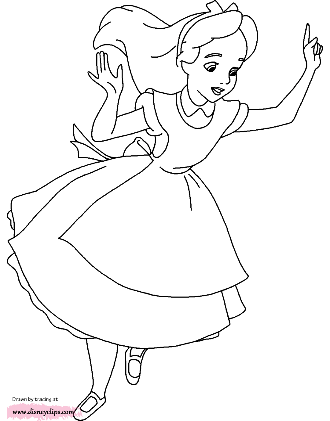 Alice In Wonderland coloring #11, Download drawings