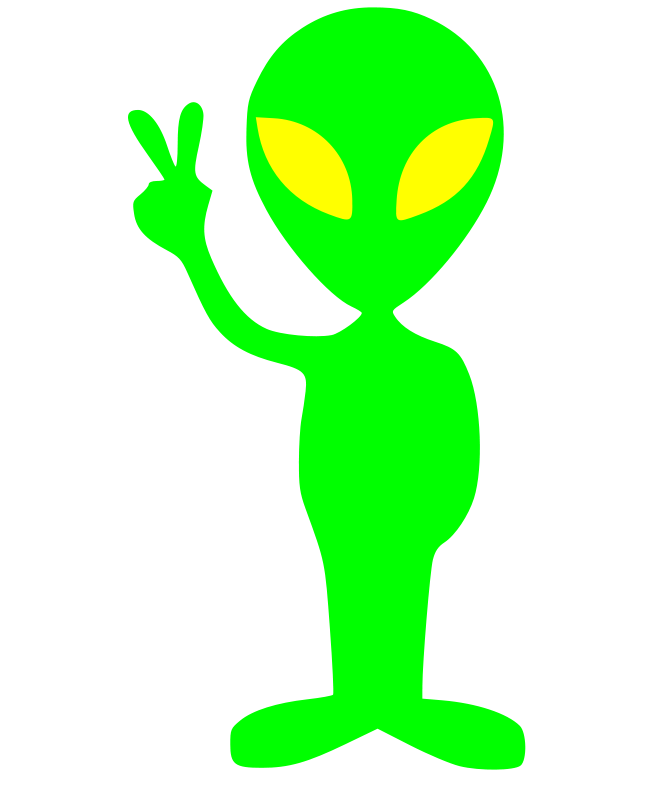 Alien clipart #3, Download drawings