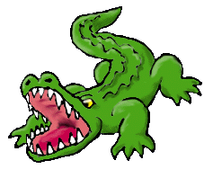 Alligator clipart #2, Download drawings