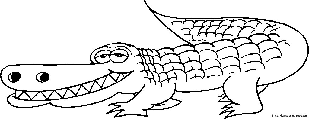 Alligator coloring #13, Download drawings