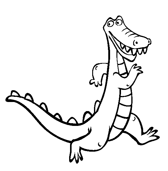 Alligator coloring #10, Download drawings