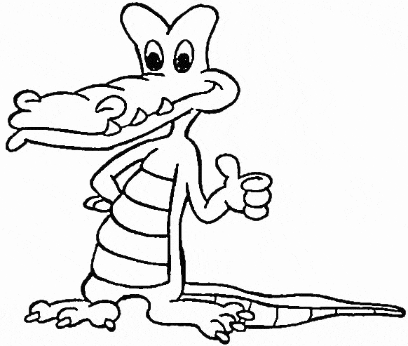 Alligator coloring #5, Download drawings