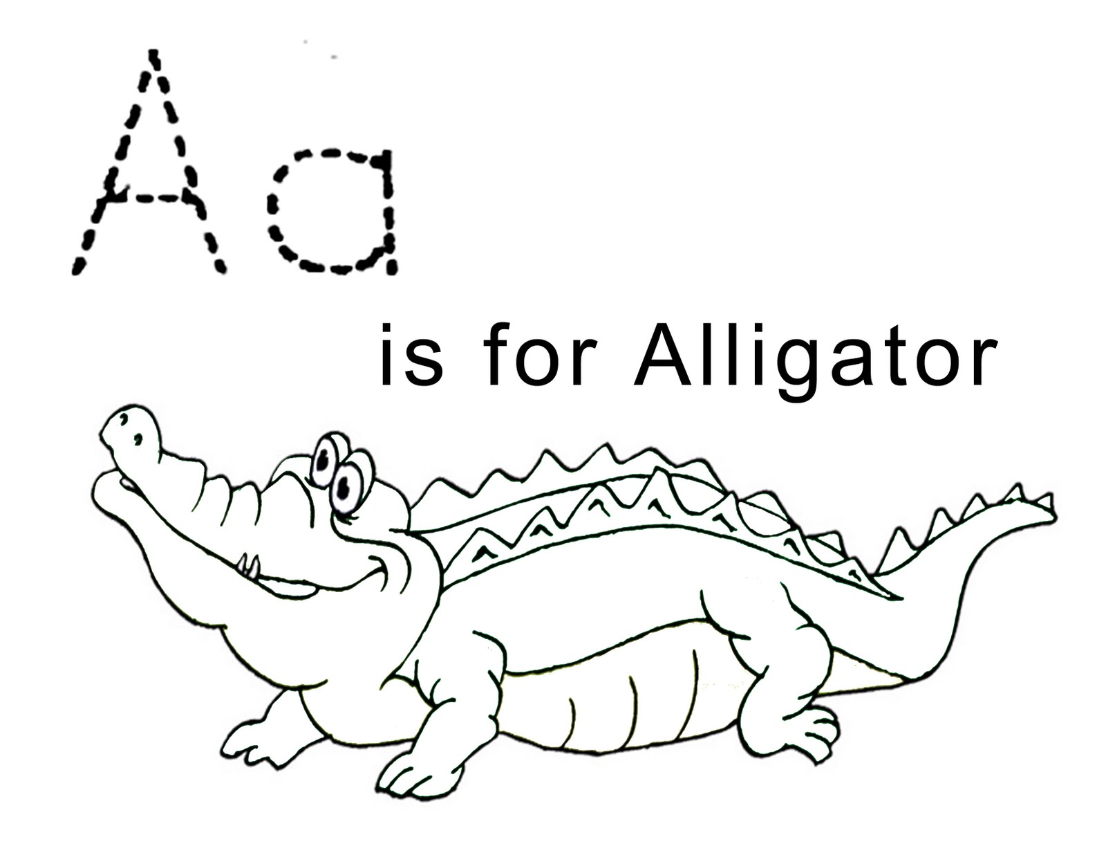 Alligator coloring #15, Download drawings